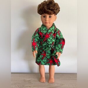 Green and Red Star Doll Robe
